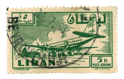 Stamp Story: Plane Green Sticker Replica