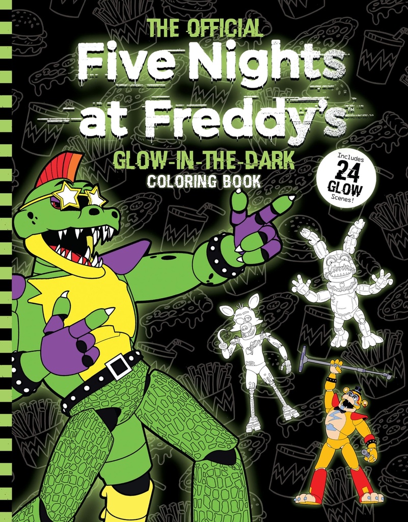 Five Nights at Freddy's Glow in the Dark Coloring Book 