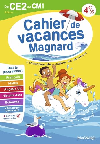 Cahier de vacances 2026, du CE2 vers le CM1 8-9 ans: Magnard, l’inventeur du cahier de vacances 