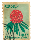 Stamp Story: Big Red Circle Flower Sticker Replica 