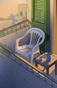 Rafik El Hariri: Balcony Talk Lenticular Print + Sticker Pack (Numbered Limited Edition)