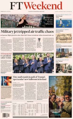 Financial Times Weekend - 12 September - 13 September 2026