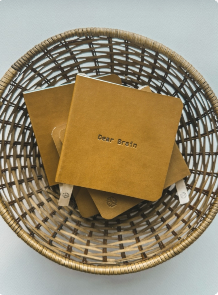 Dear Brain (Small Square Brown Notebook)