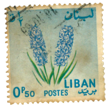Stamp Story: Lavender Blue Flower Sticker Replica   